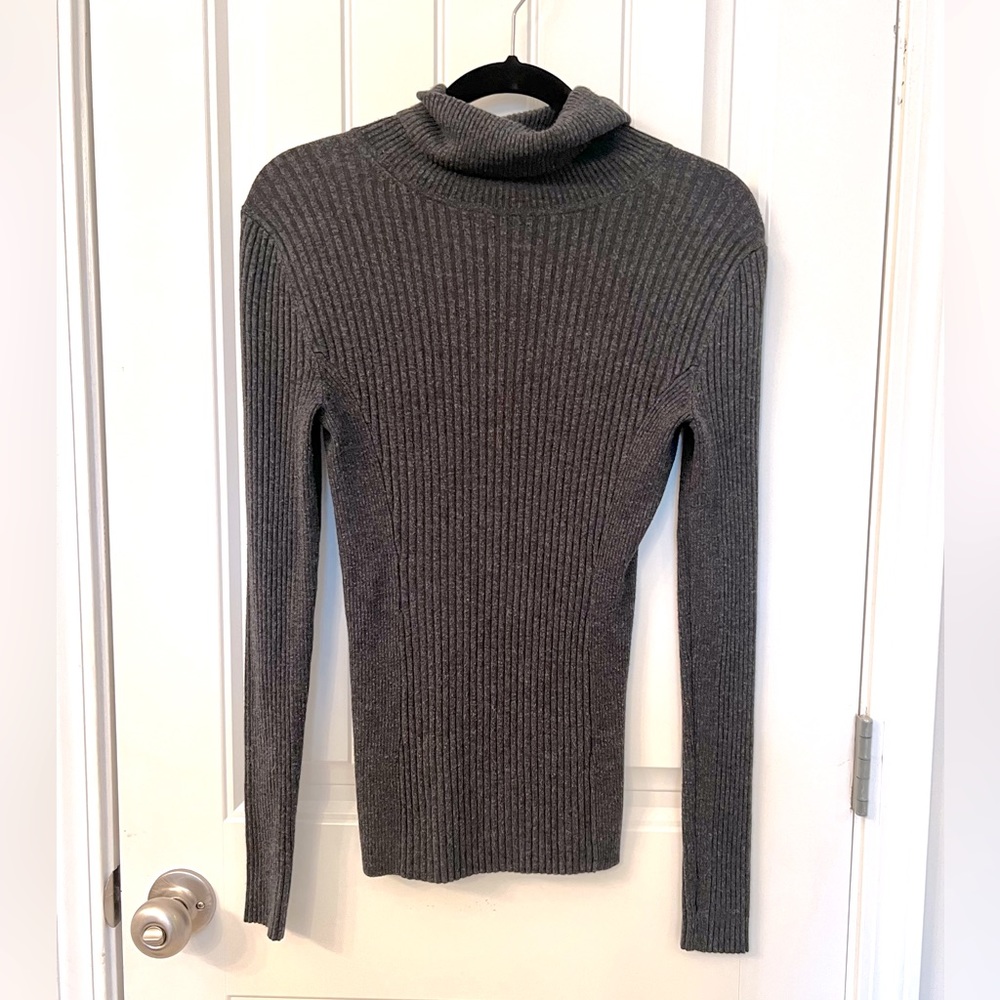 Express Large Gray Turtleneck